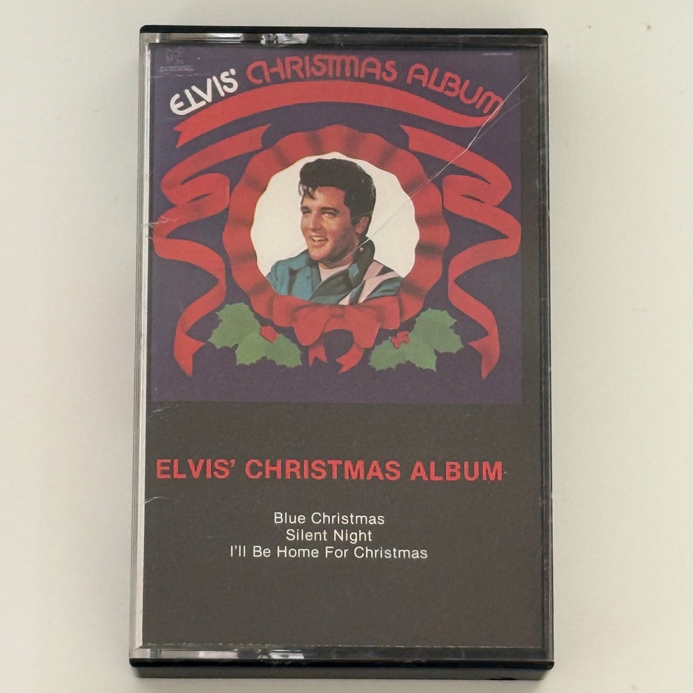 Vintage 1985 Elvis Presley Christmas Album Cassette RCA‎ Camden CAK-2428